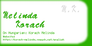 melinda korach business card